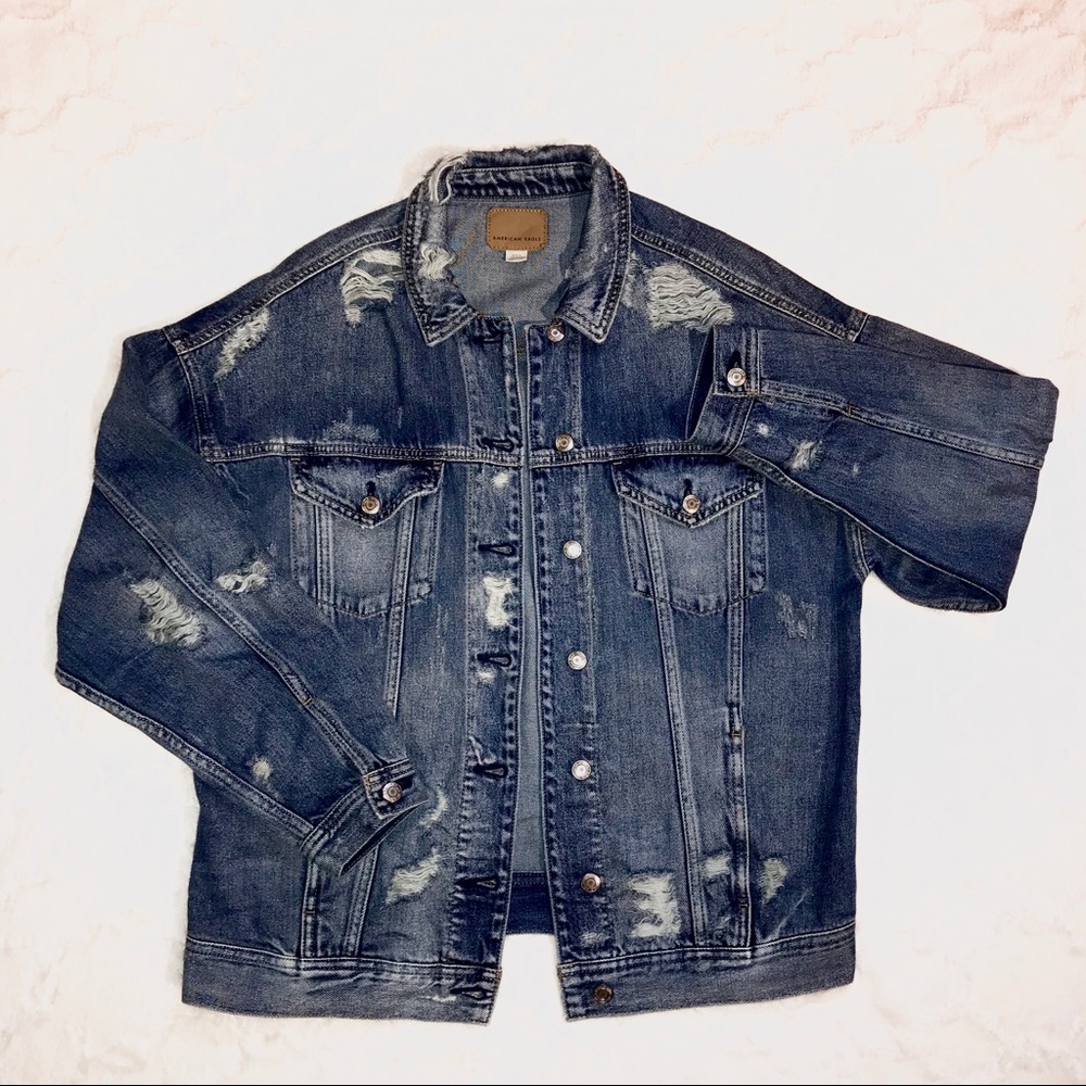 ✰ AE Boyfriend Destroyed Denim Jacket ✰